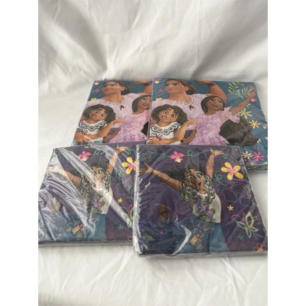 Disney Encanto Napkins Lot of 4 Amscan 64 Count Party Luncheon Beverage